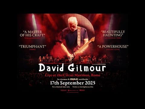 David Gilmour - Live at the Circus Maximus, Rome (Trailer)